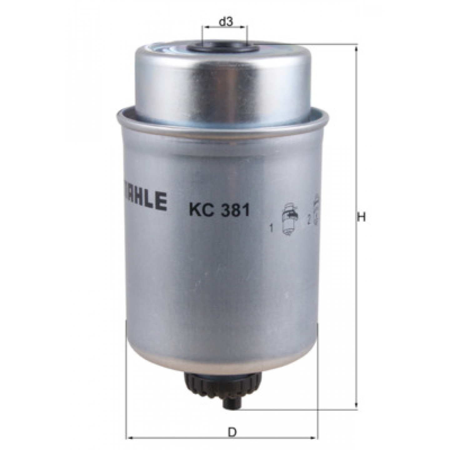 Filtro combustible KNECHT KC 381
