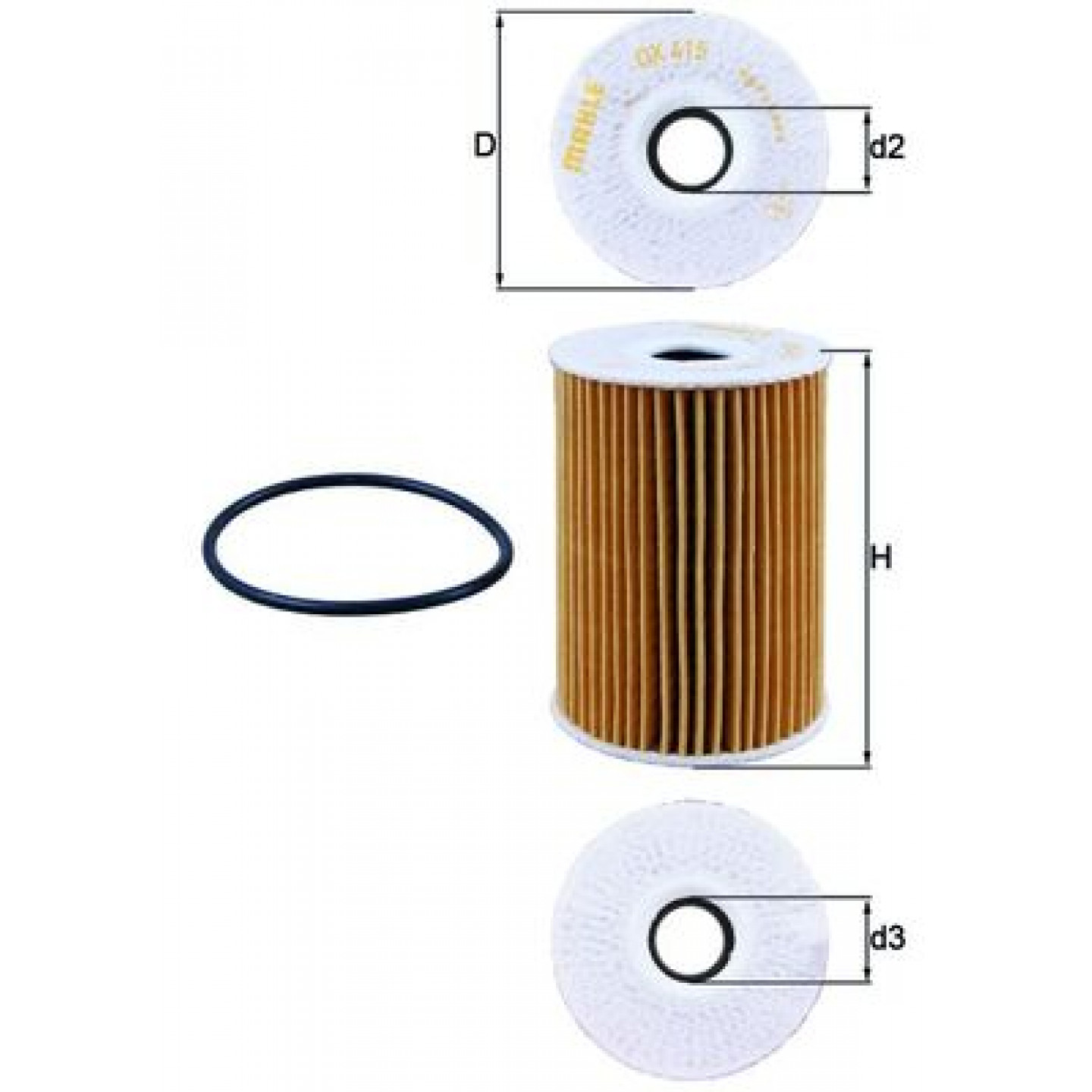 Filtre à huile KNECHT OX 415D