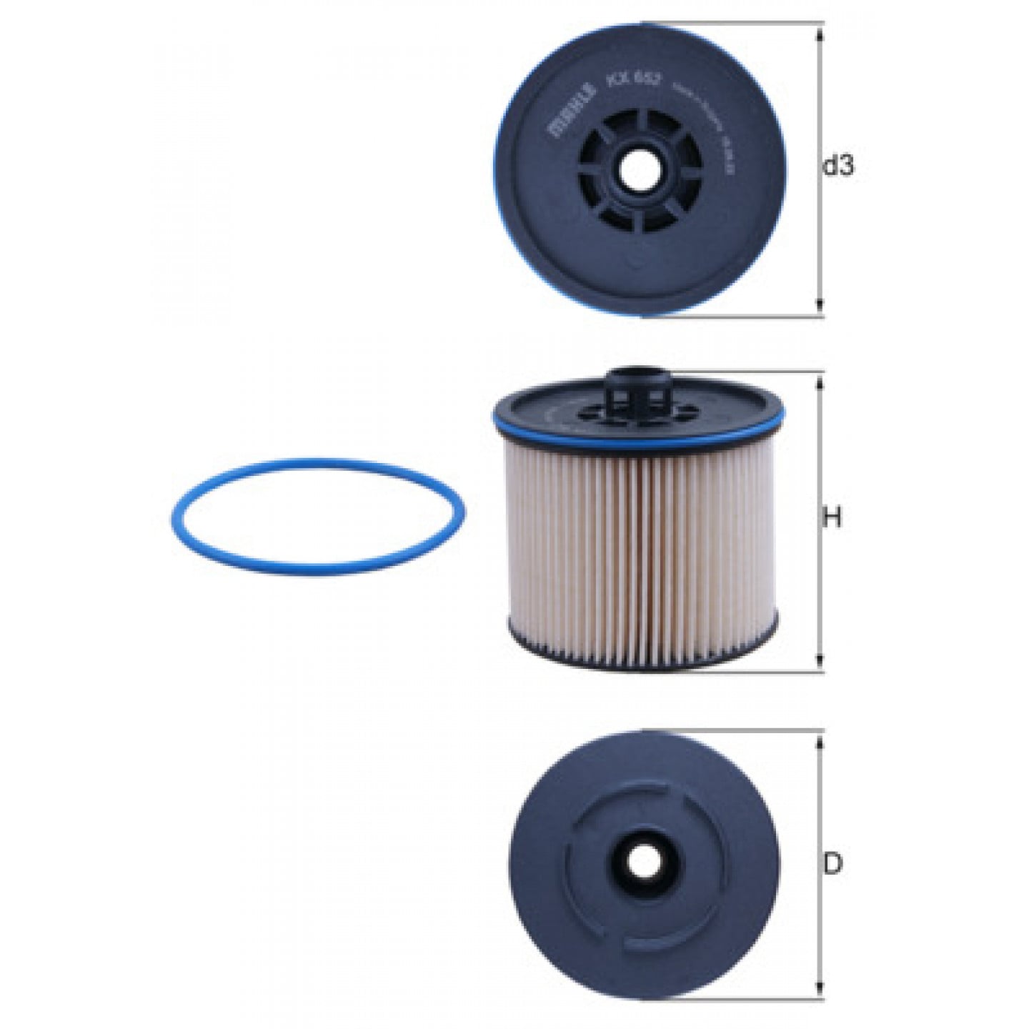 Filtro combustible KNECHT KX 652D