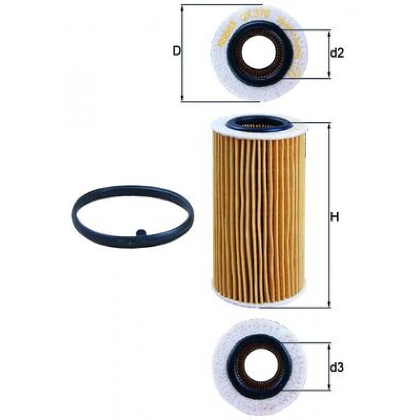 Filtre à huile KNECHT OX 370D1