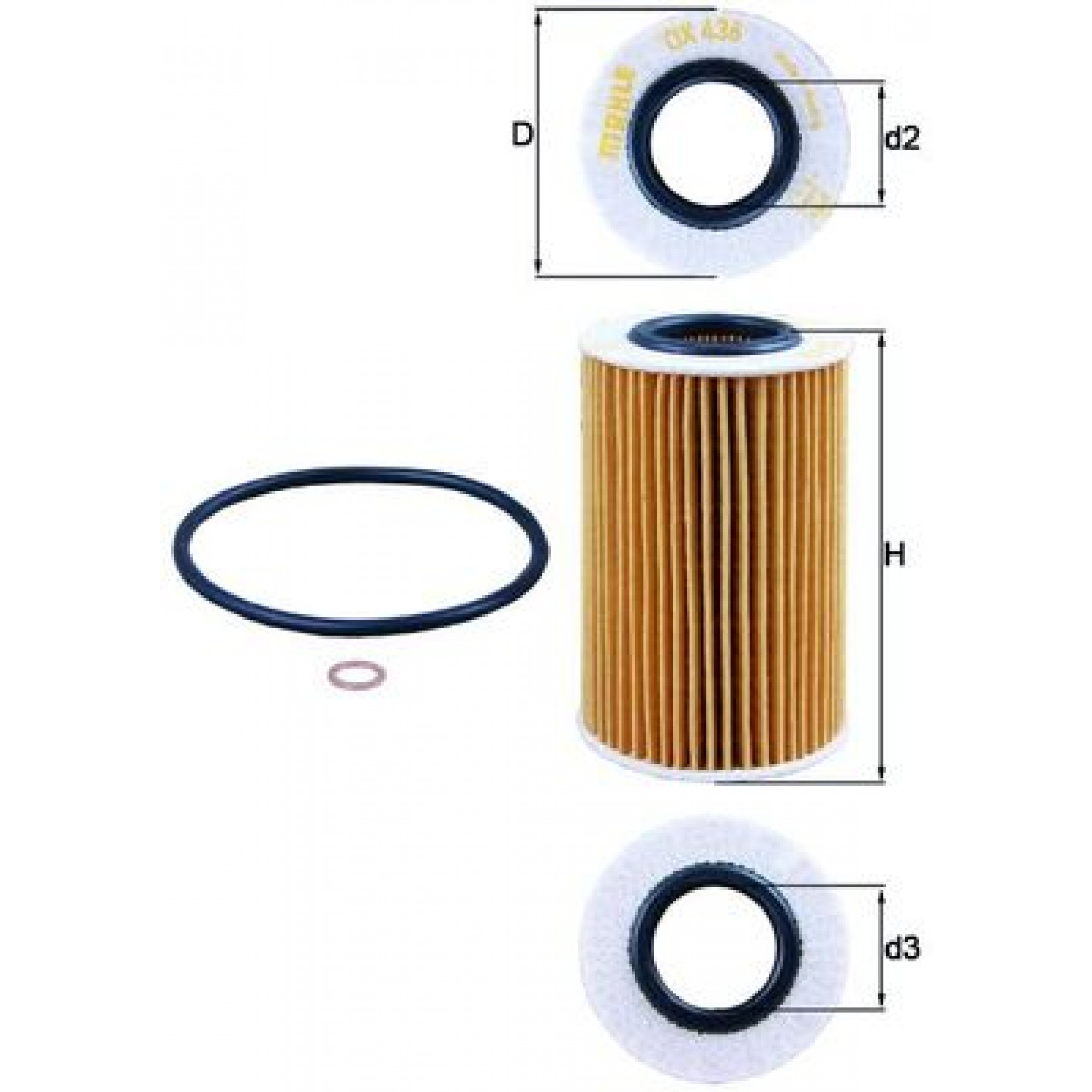 Olejový filtr KNECHT OX 436D