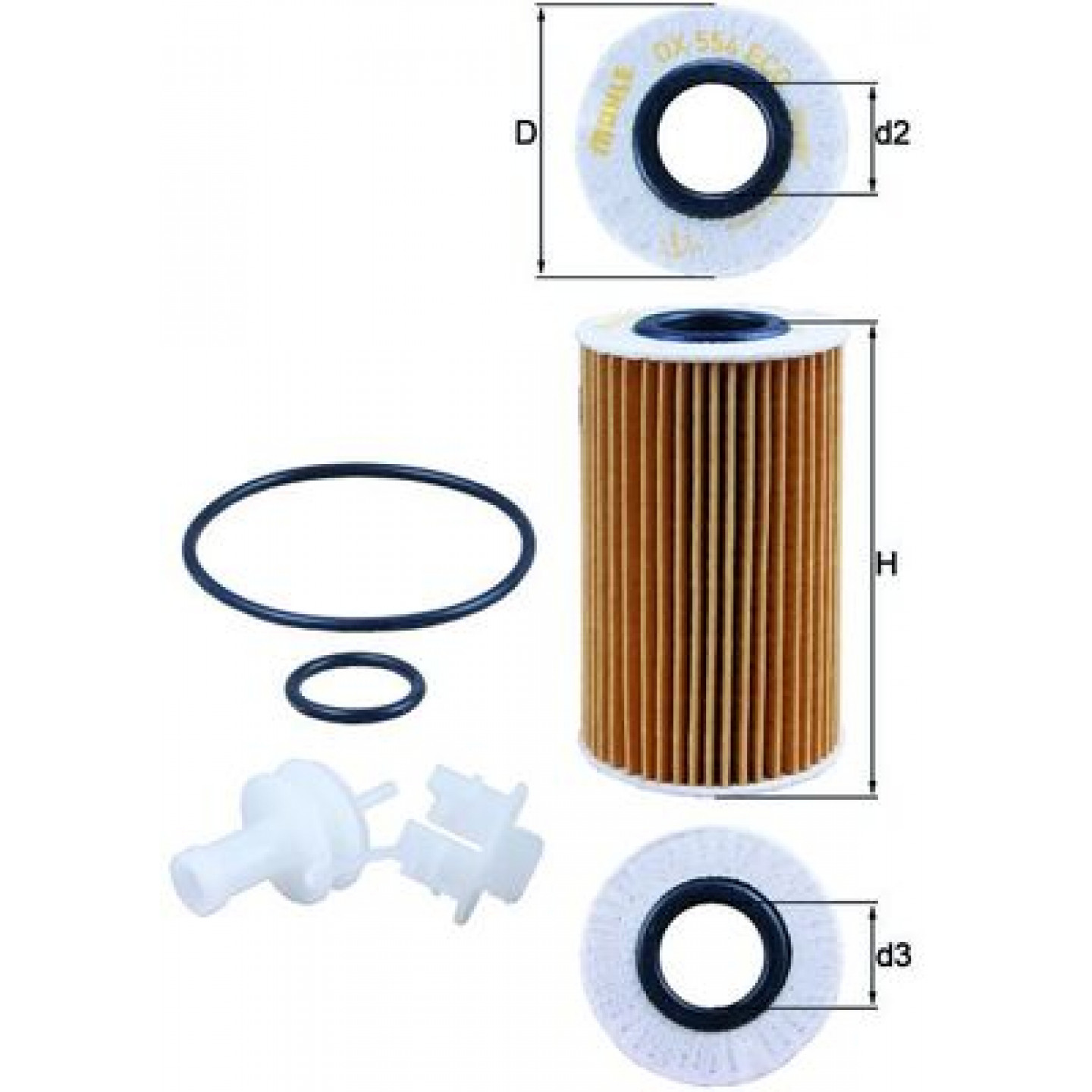 Oliefilter KNECHT OX 554D2
