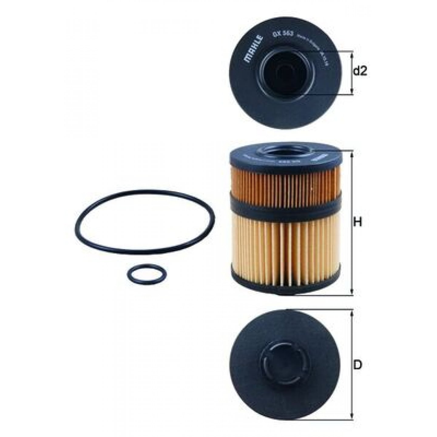 Filtro de aceite KNECHT OX 563D
