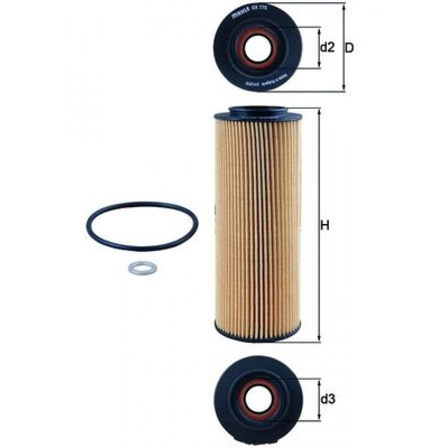 Filtre à huile KNECHT OX 775D