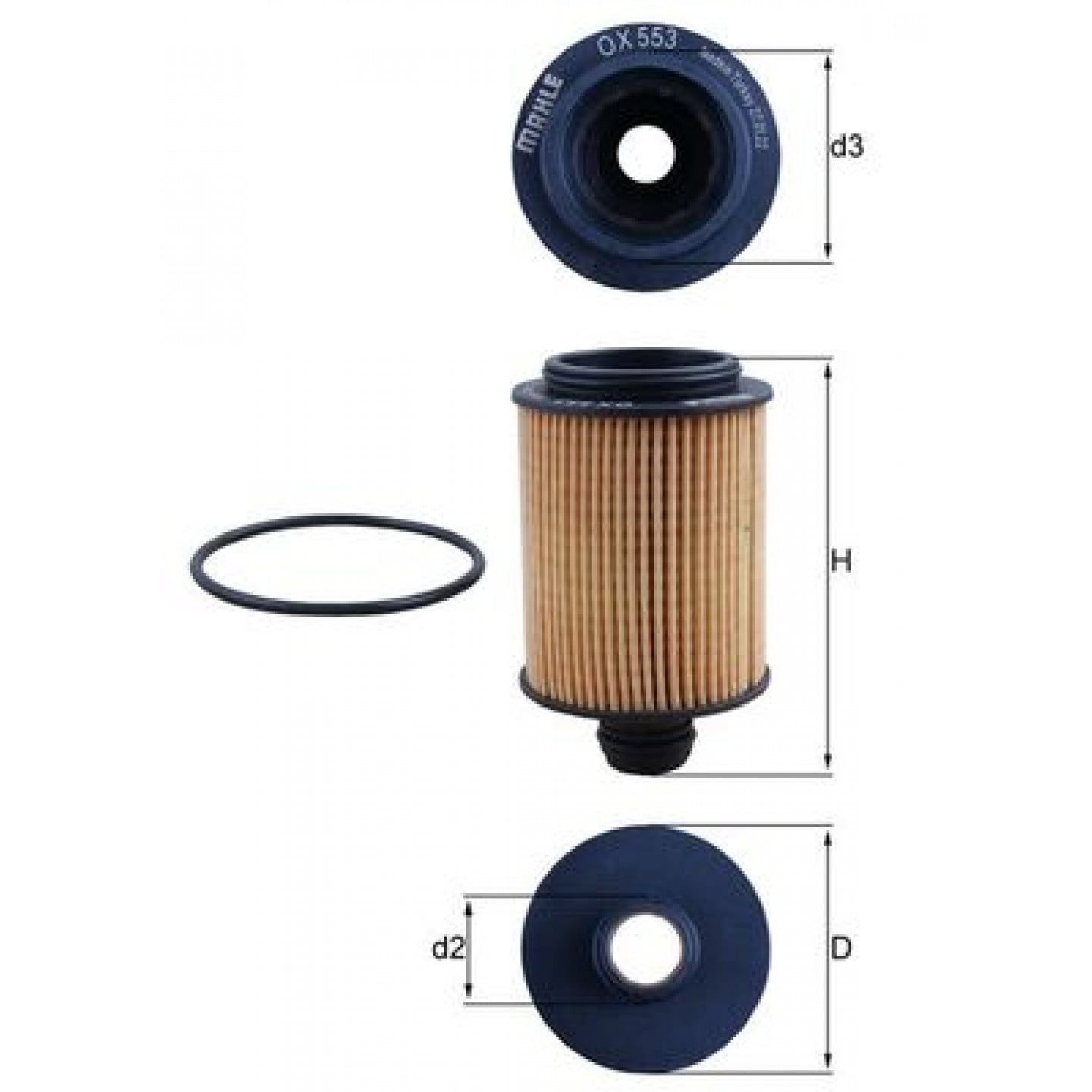 Filtre à huile KNECHT OX 553D
