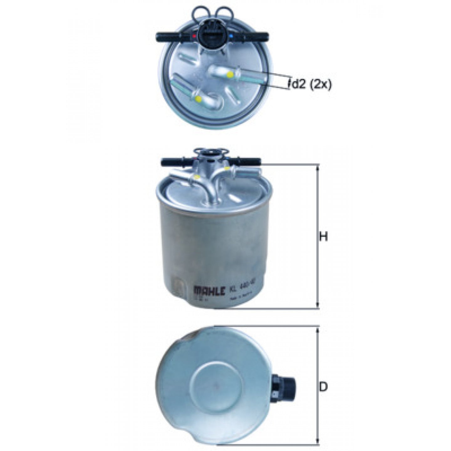 Filtro combustible KNECHT KL 440/40