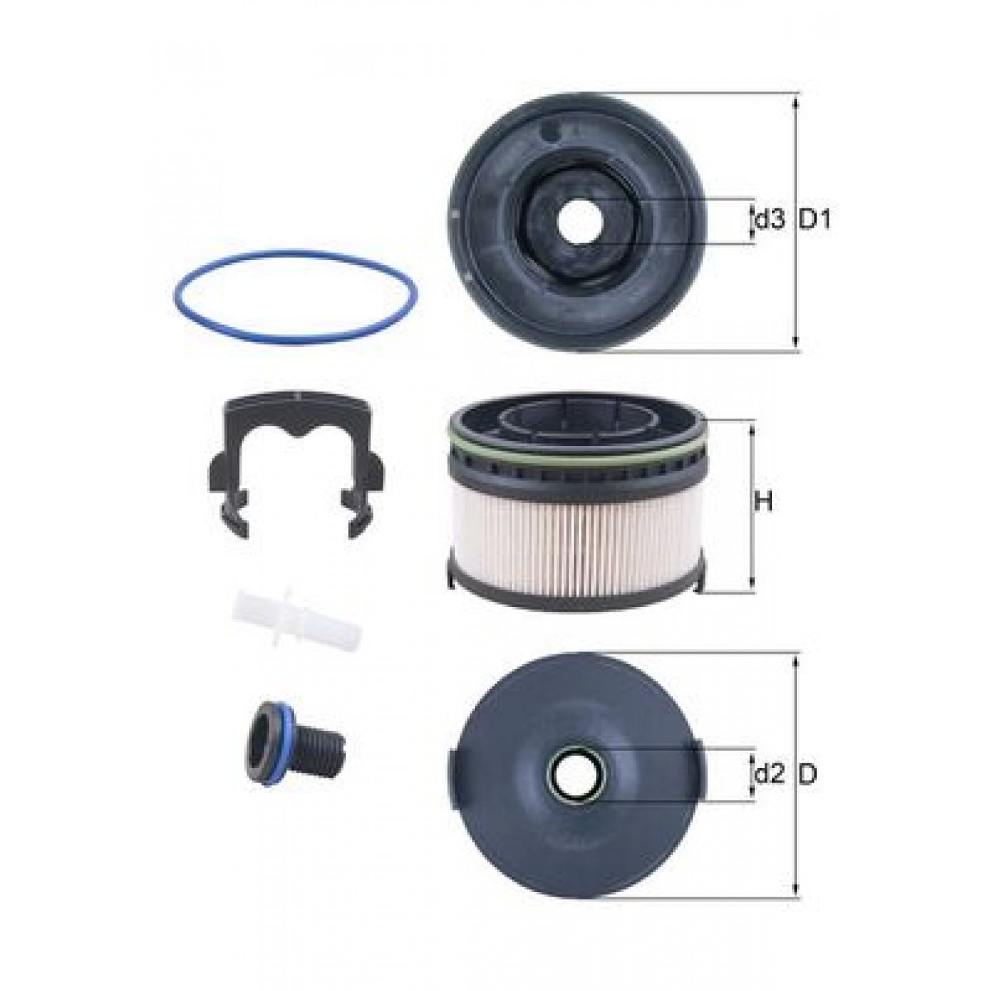 Filtro combustible KNECHT KX 568KIT