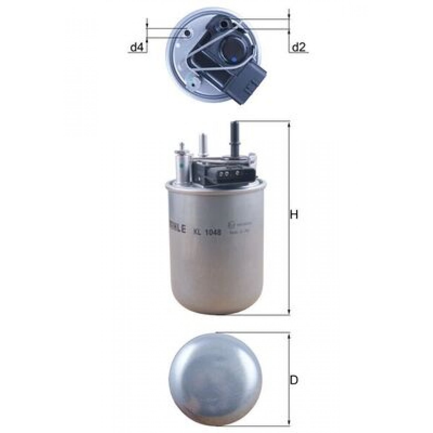 Filtro combustible KNECHT KL 1048