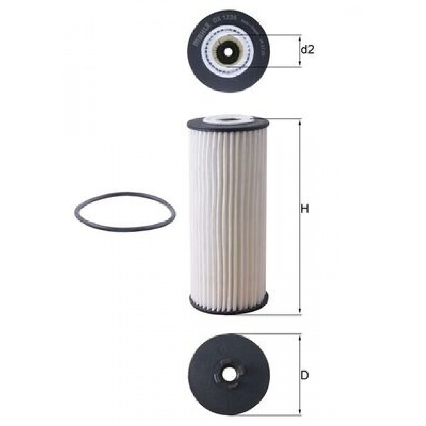 Filtre à huile KNECHT OX 1236D