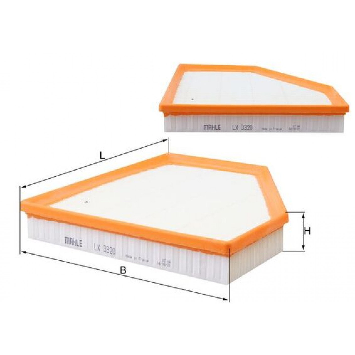 Luchtfilter KNECHT LX 3320