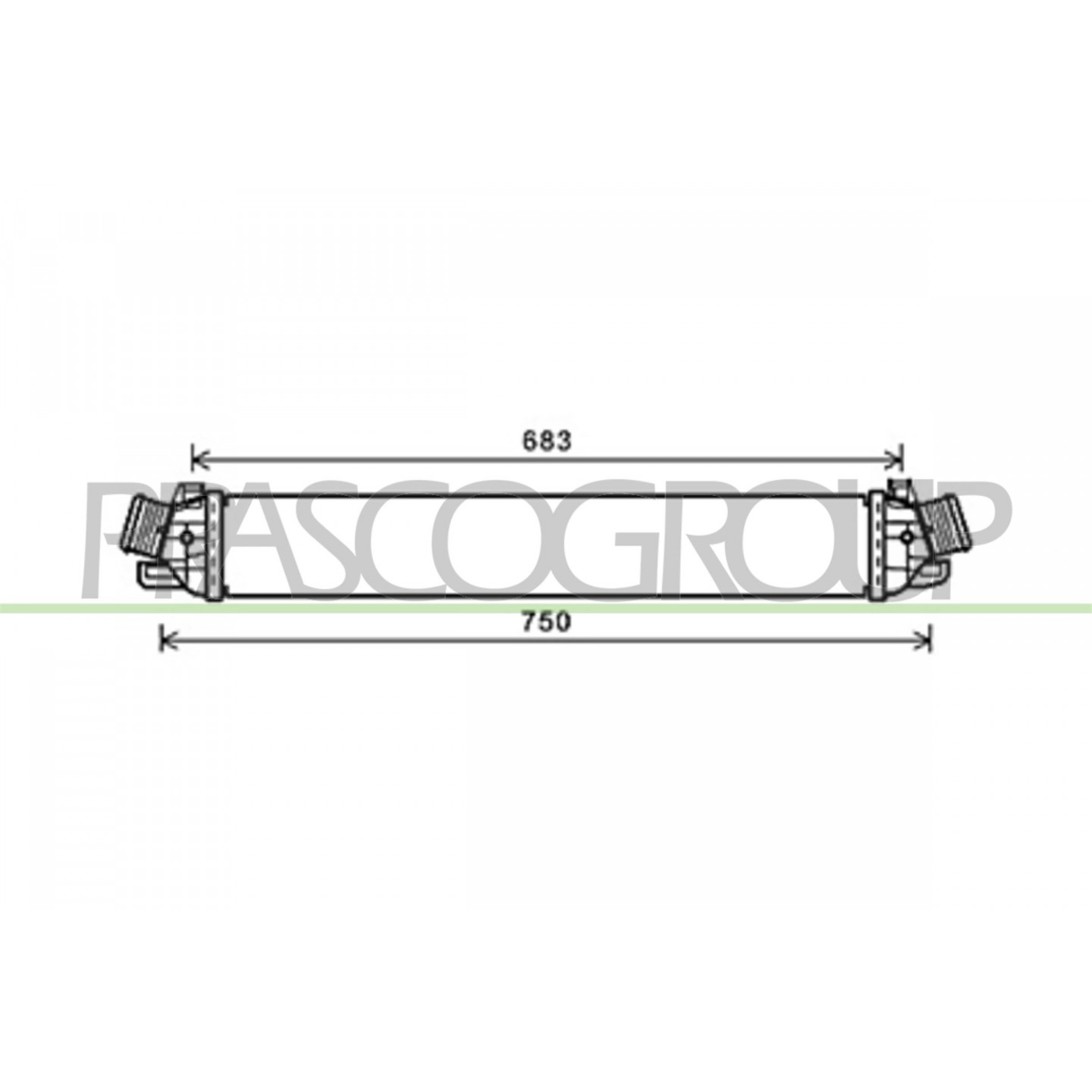 Intercooler, échangeur PRASCO AA344N003