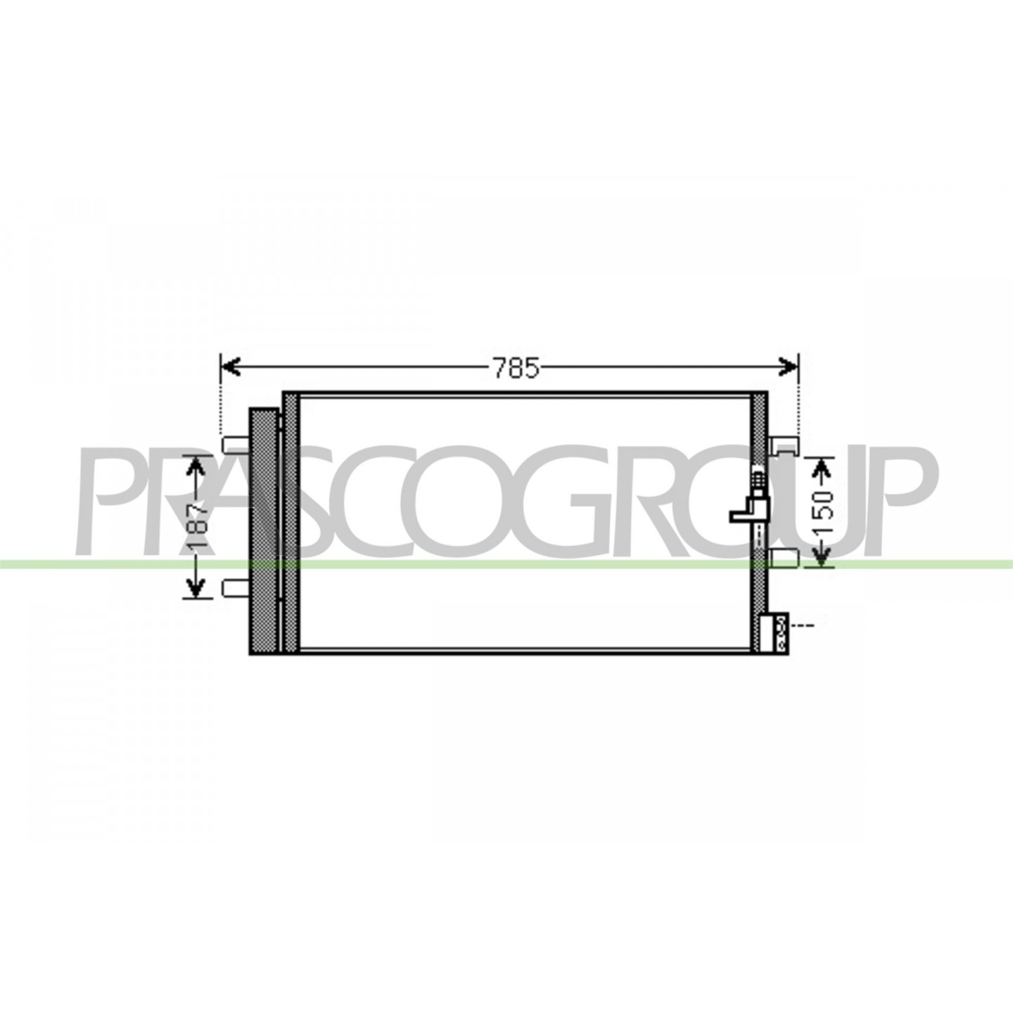 Prasco Condensatore, Climatizzatore Ad025c001
