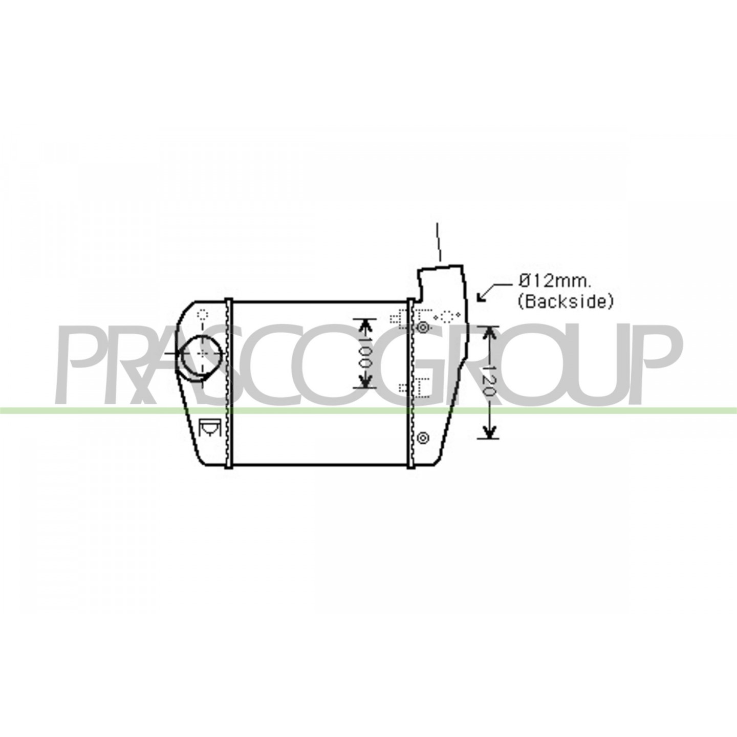 Intercooler, échangeur PRASCO AD034N004