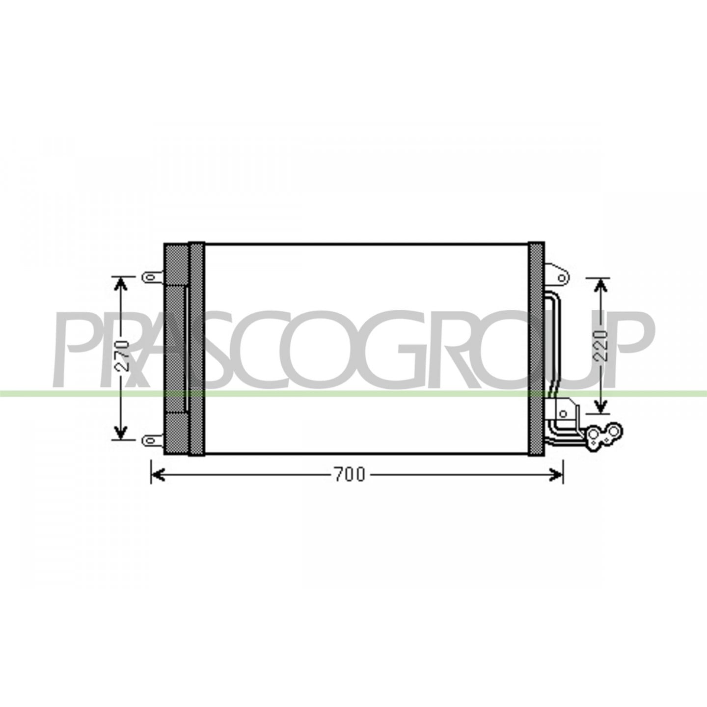Prasco Condensatore, Climatizzatore Ad120c001