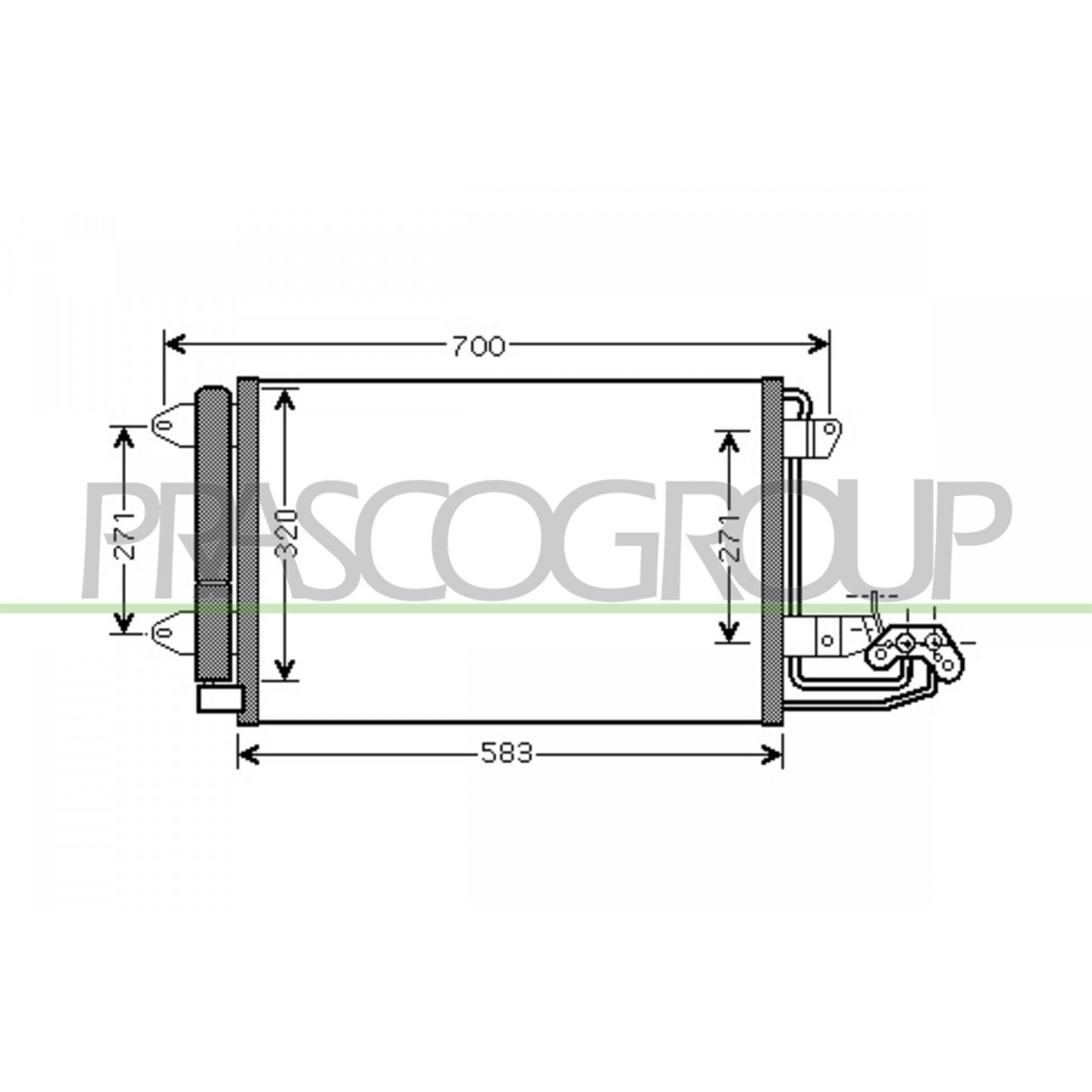 Prasco Condenseur, Climatisation Ad320c001