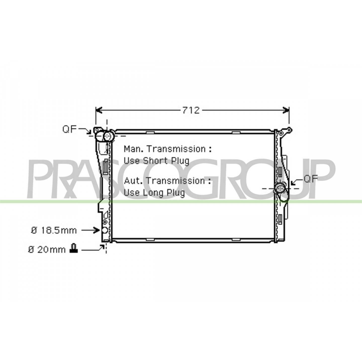 Prasco Radiatore, Raffreddamento Motore Bm024r002