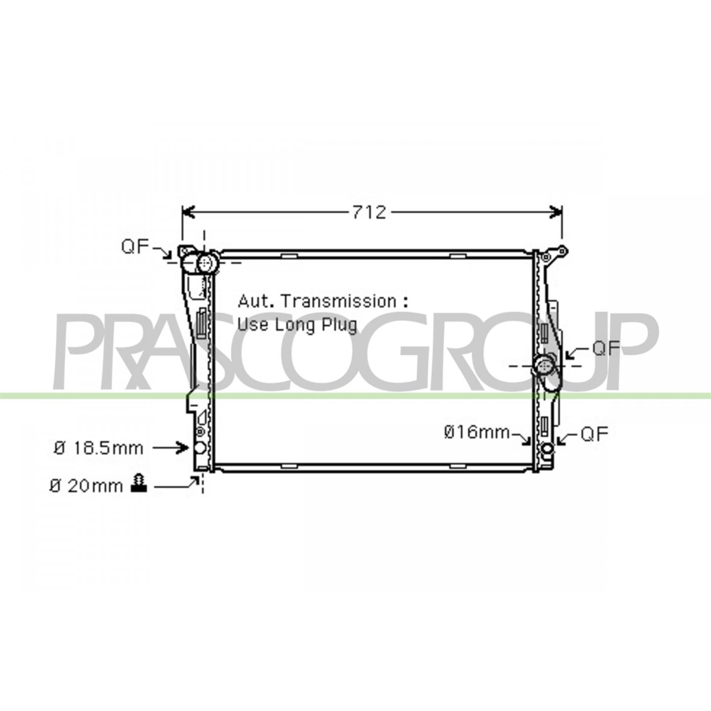 Prasco Radiatore, Raffreddamento Motore Bm024r005