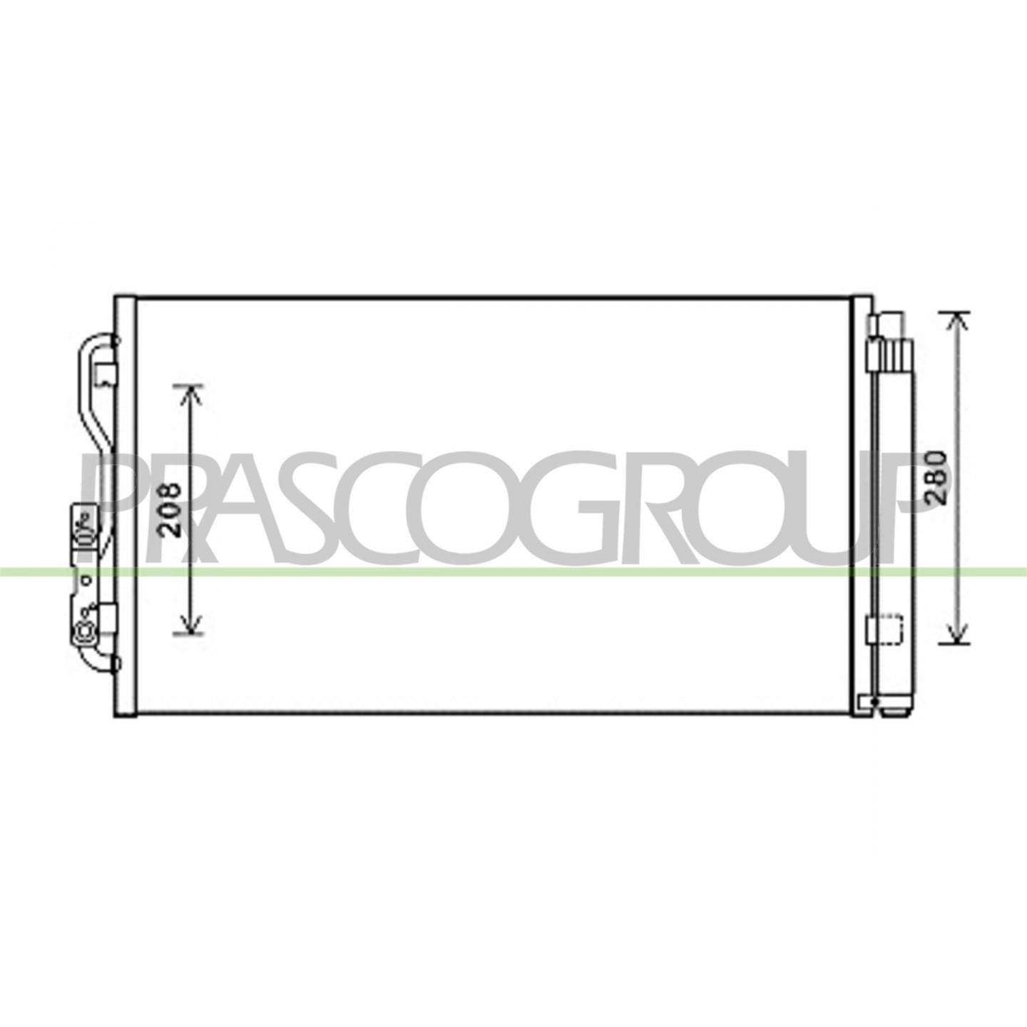Prasco Condensador, Aire Acondicionado Bm028c001
