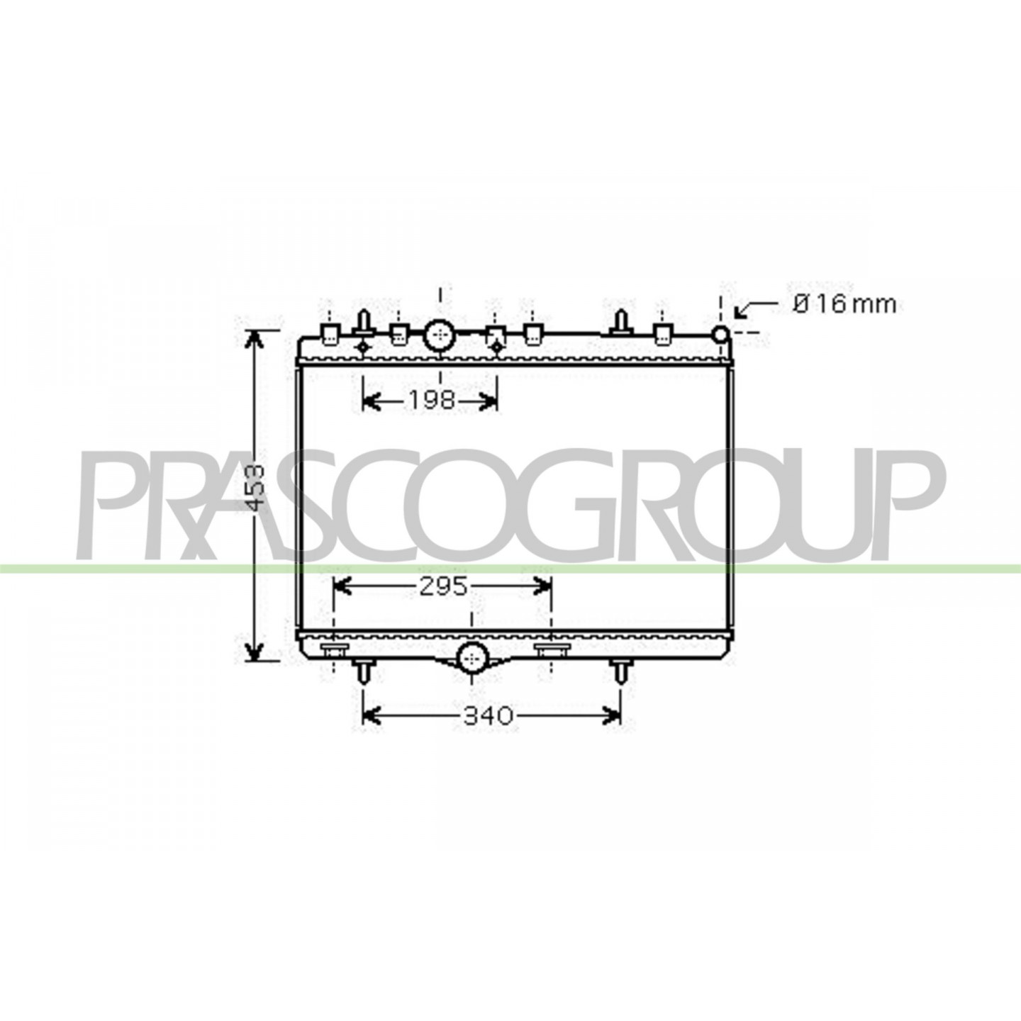 Prasco Radiatore, Raffreddamento Motore Ci304r007