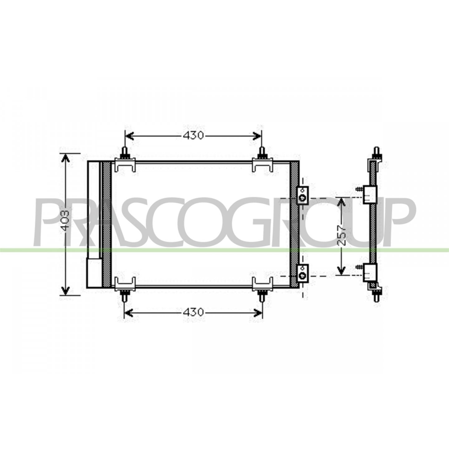 Prasco Condensatore, Climatizzatore Ci424c002