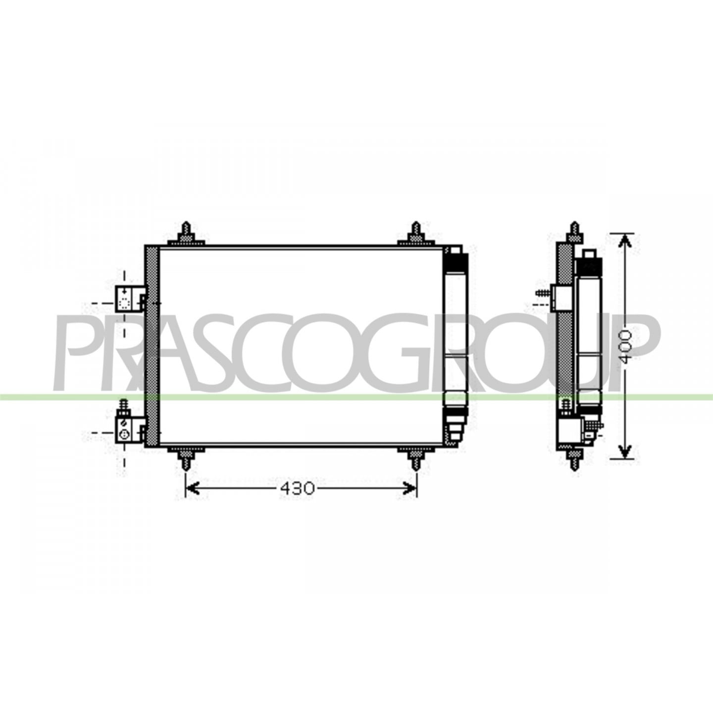 Prasco Condensador, Aire Acondicionado Ci522c002
