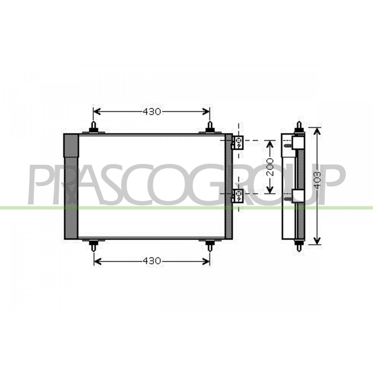 Prasco Condensador, Aire Acondicionado Ci715c002