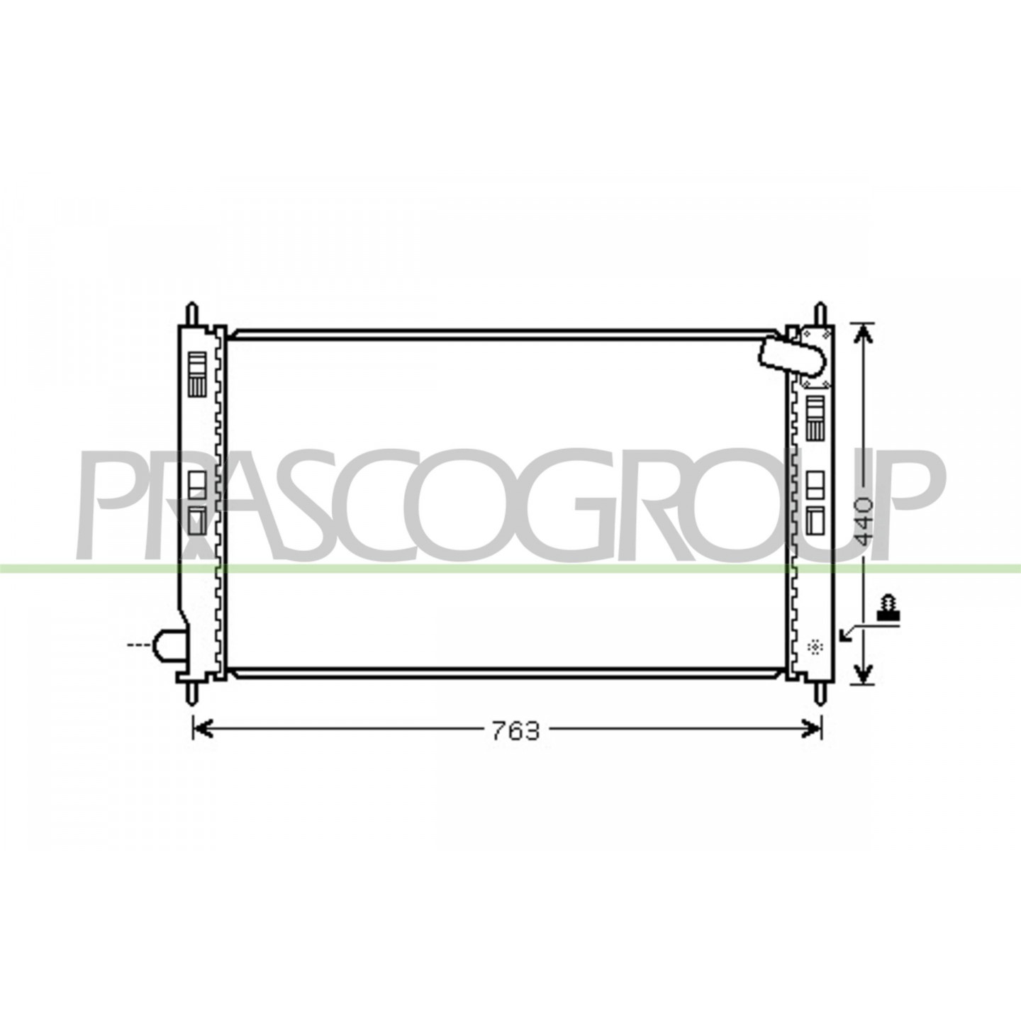 Prasco Radiador, Refrigeración Del Motor Ci802r001