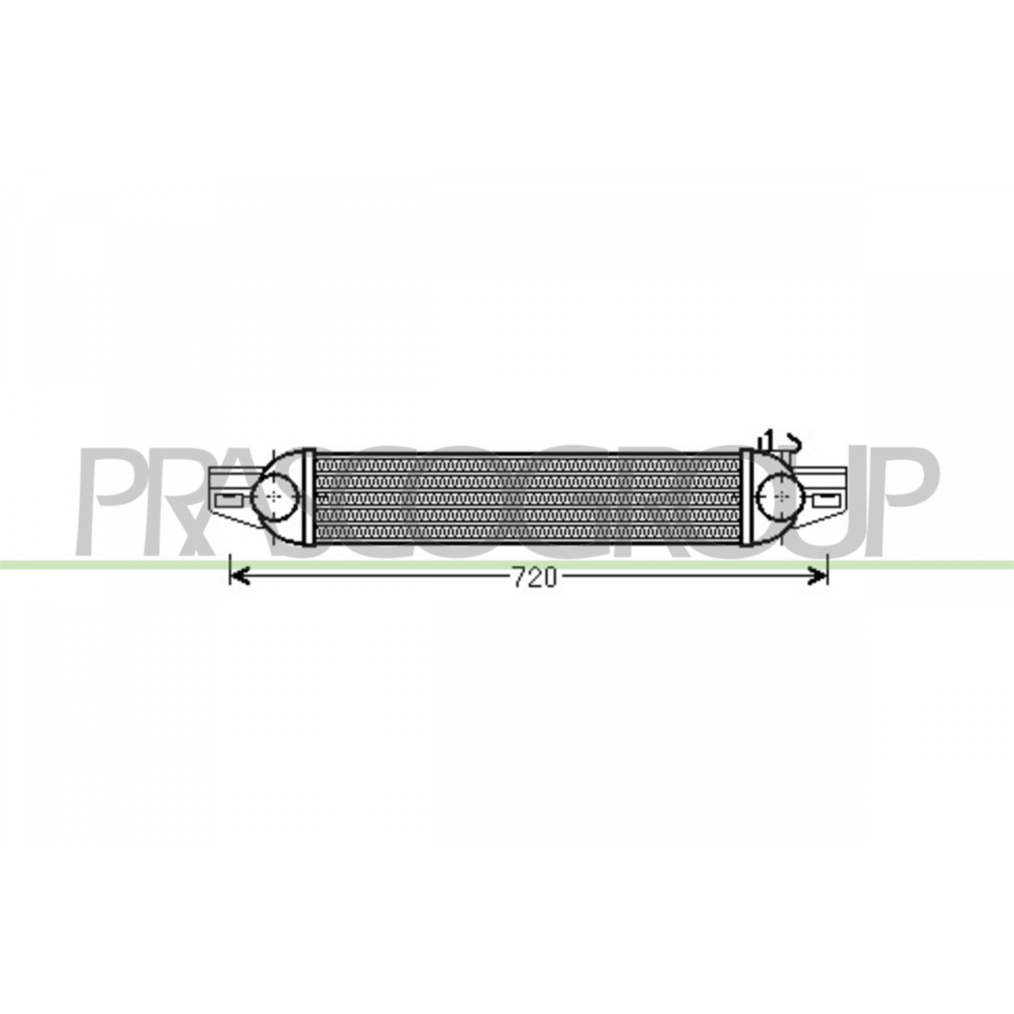 Intercooler, inlaatluchtkoeler PRASCO CI907N001