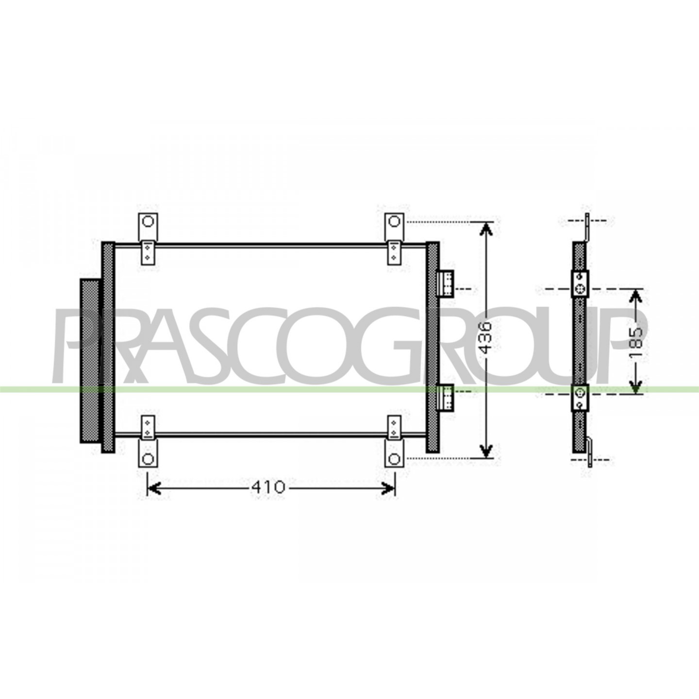 Prasco Condensador, Aire Acondicionado Ci952c001