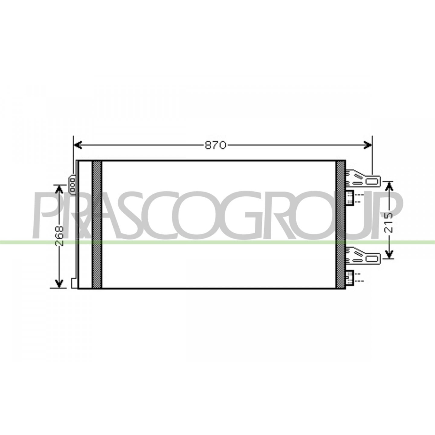 Prasco Condensador, Aire Acondicionado Ci954c001