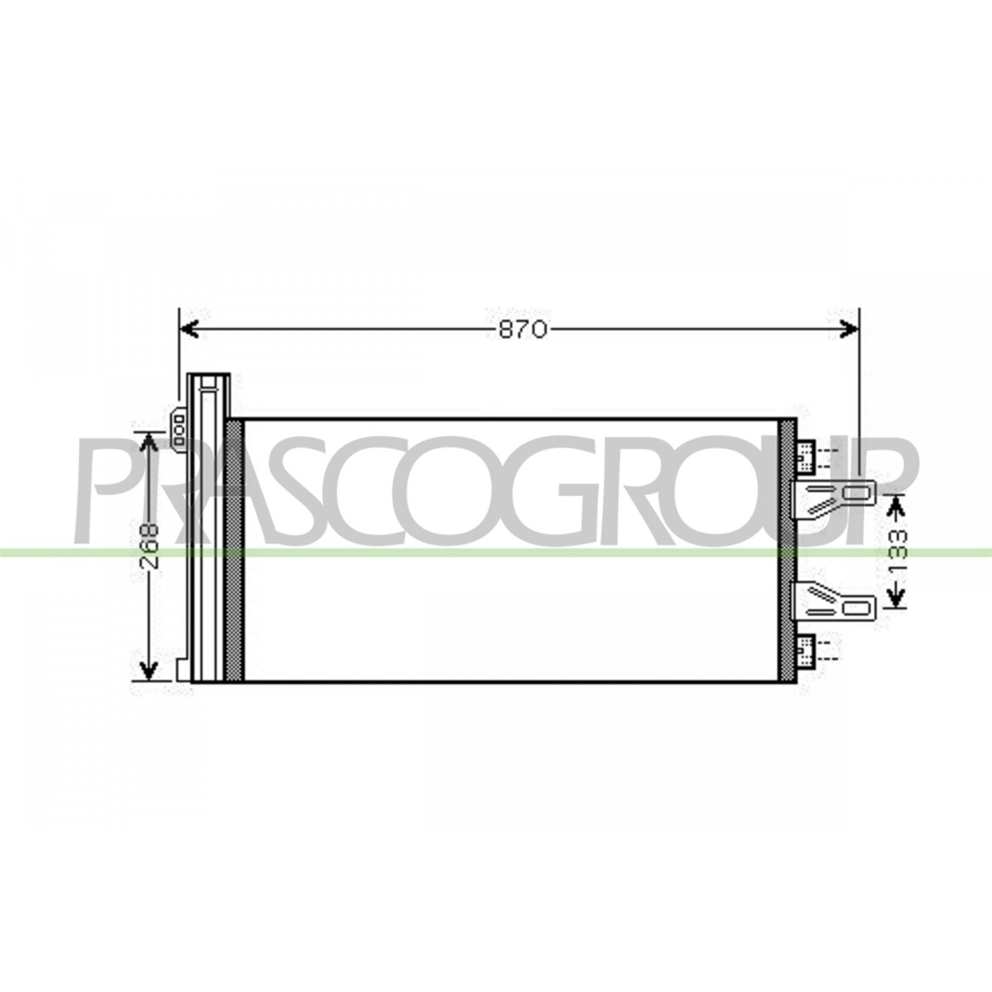 Prasco Condensador, Aire Acondicionado Ci954c002