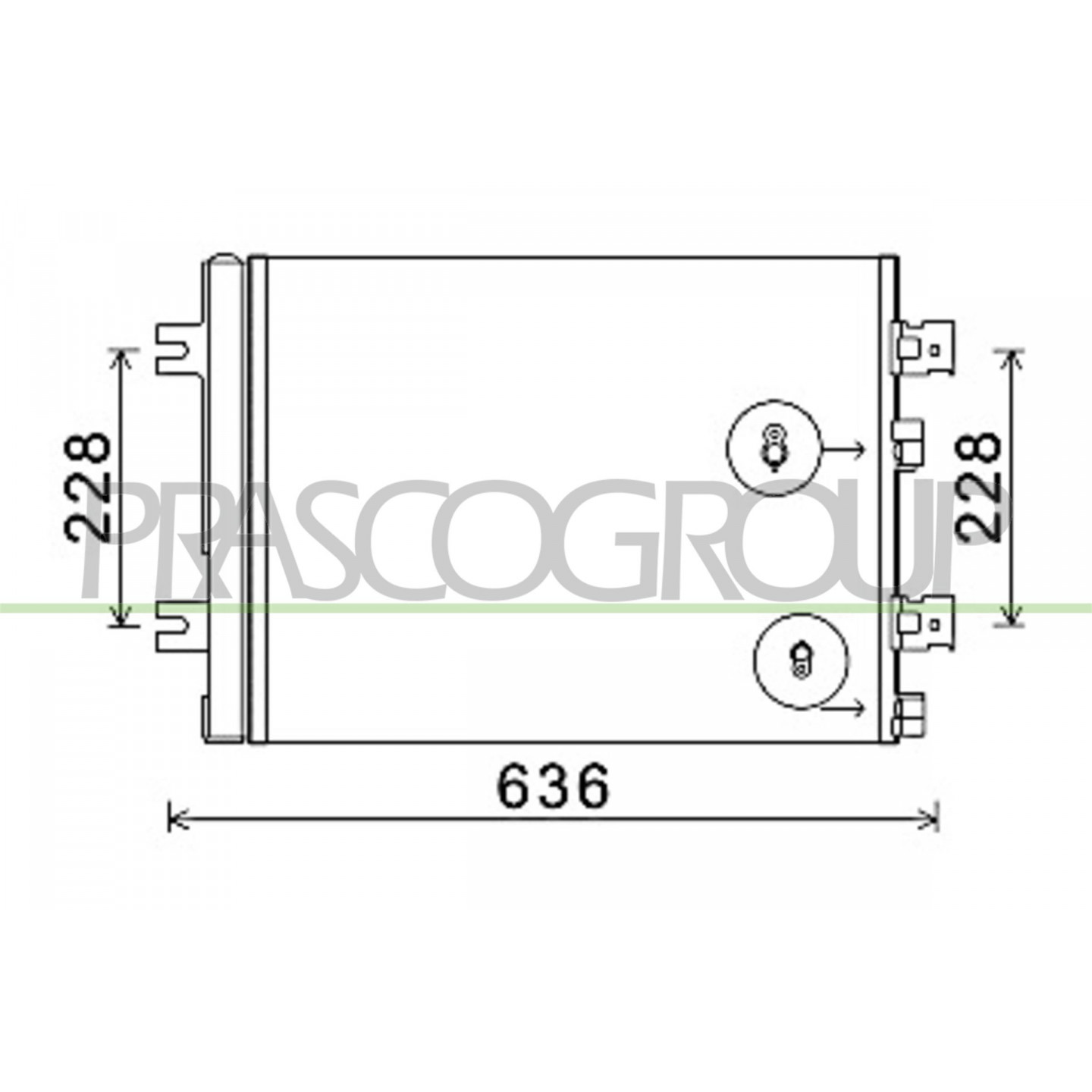 Prasco Condenseur, Climatisation Da220c004