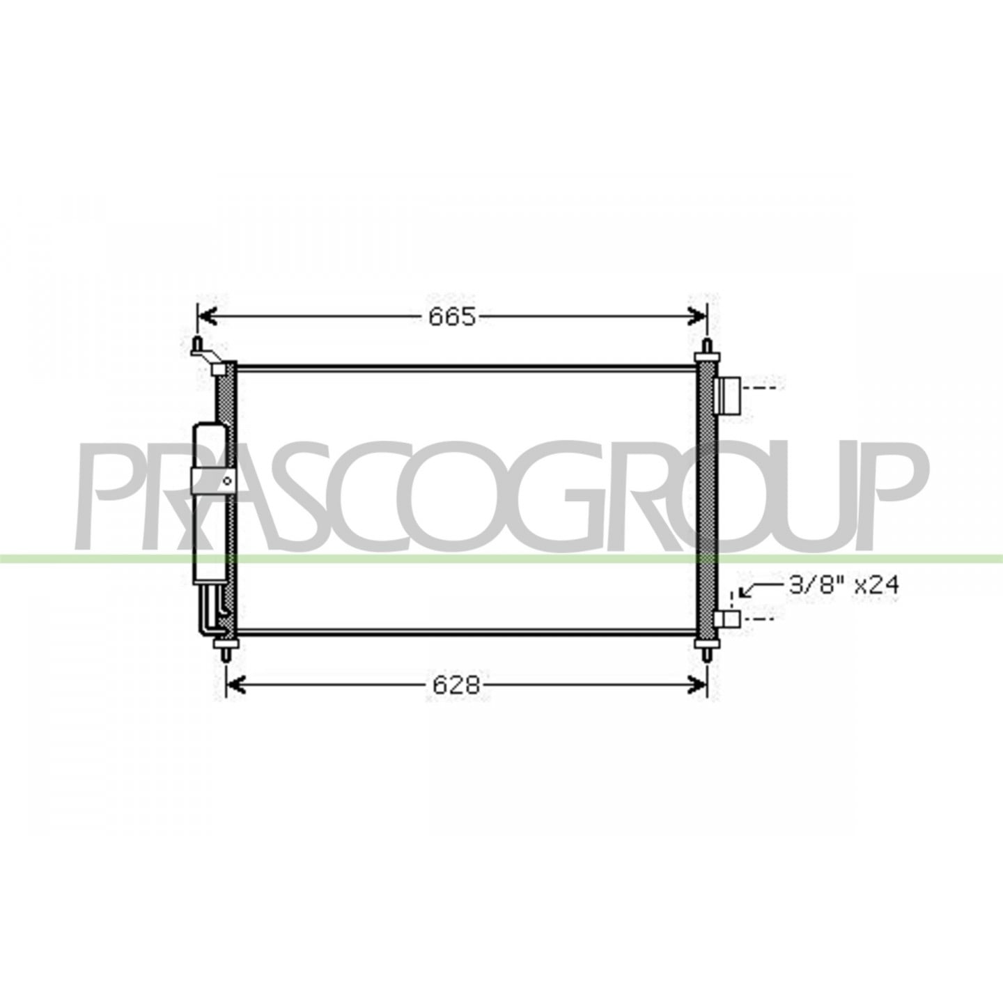 Prasco Condensor, Airconditioning Ds011c004