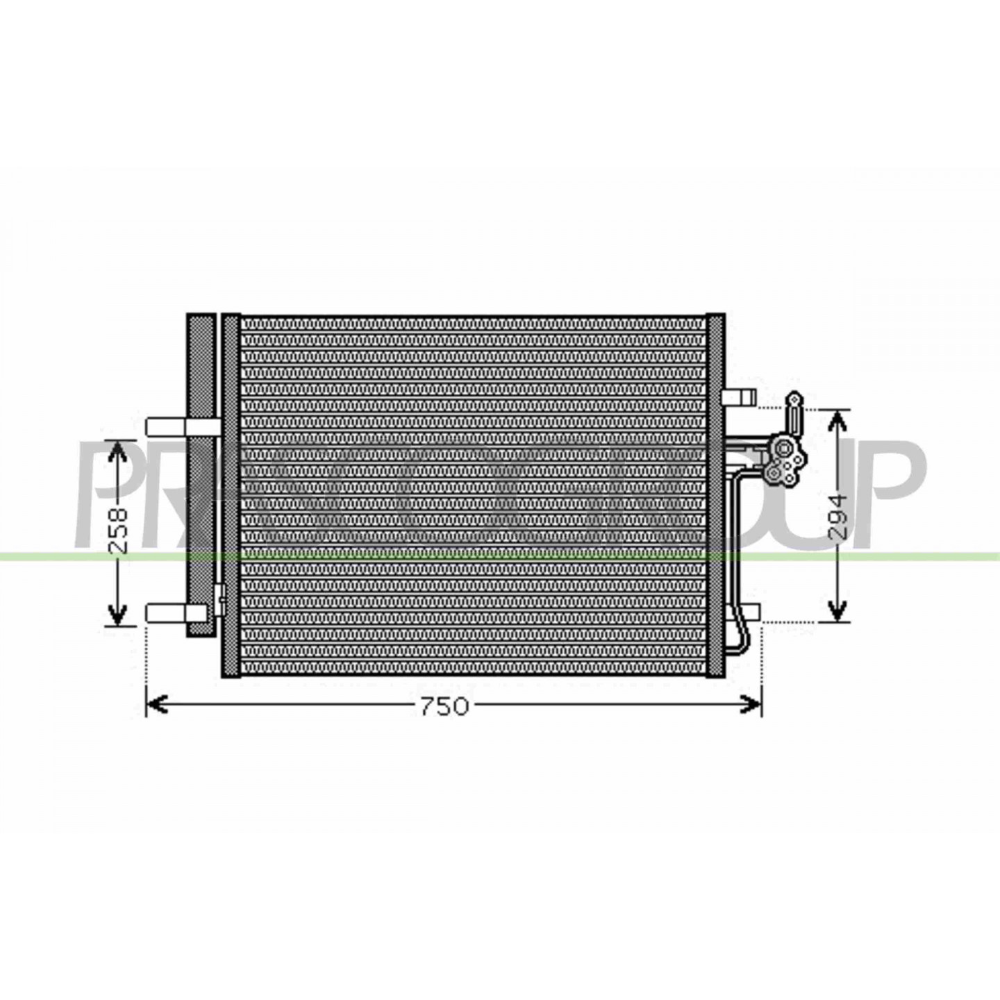Prasco Condensador, Aire Acondicionado Fd110c002