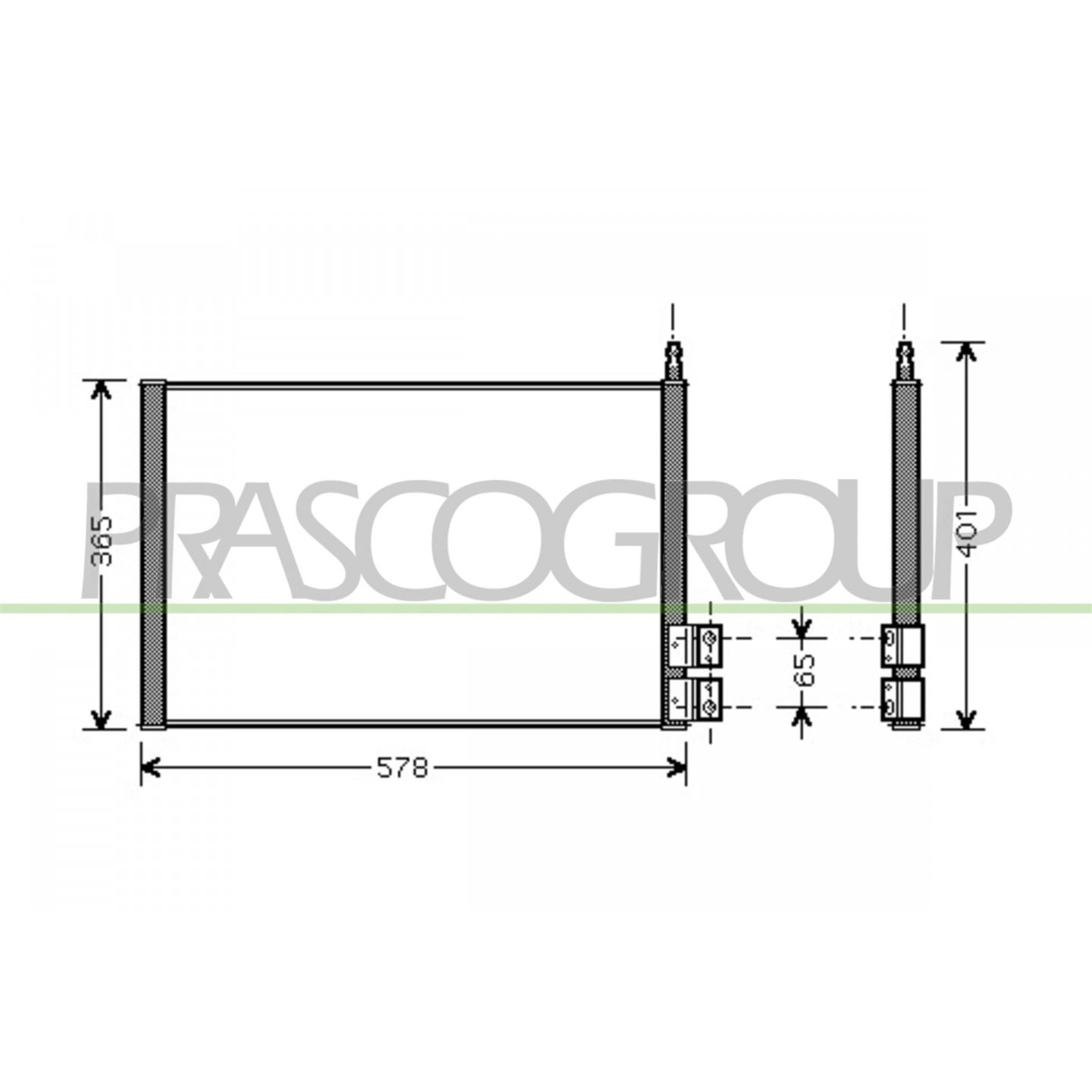 Prasco Condensatore, Climatizzatore Fd340c001