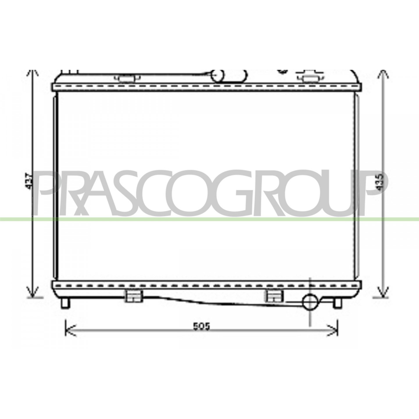 Prasco Radiatore, Raffreddamento Motore Fd346r002