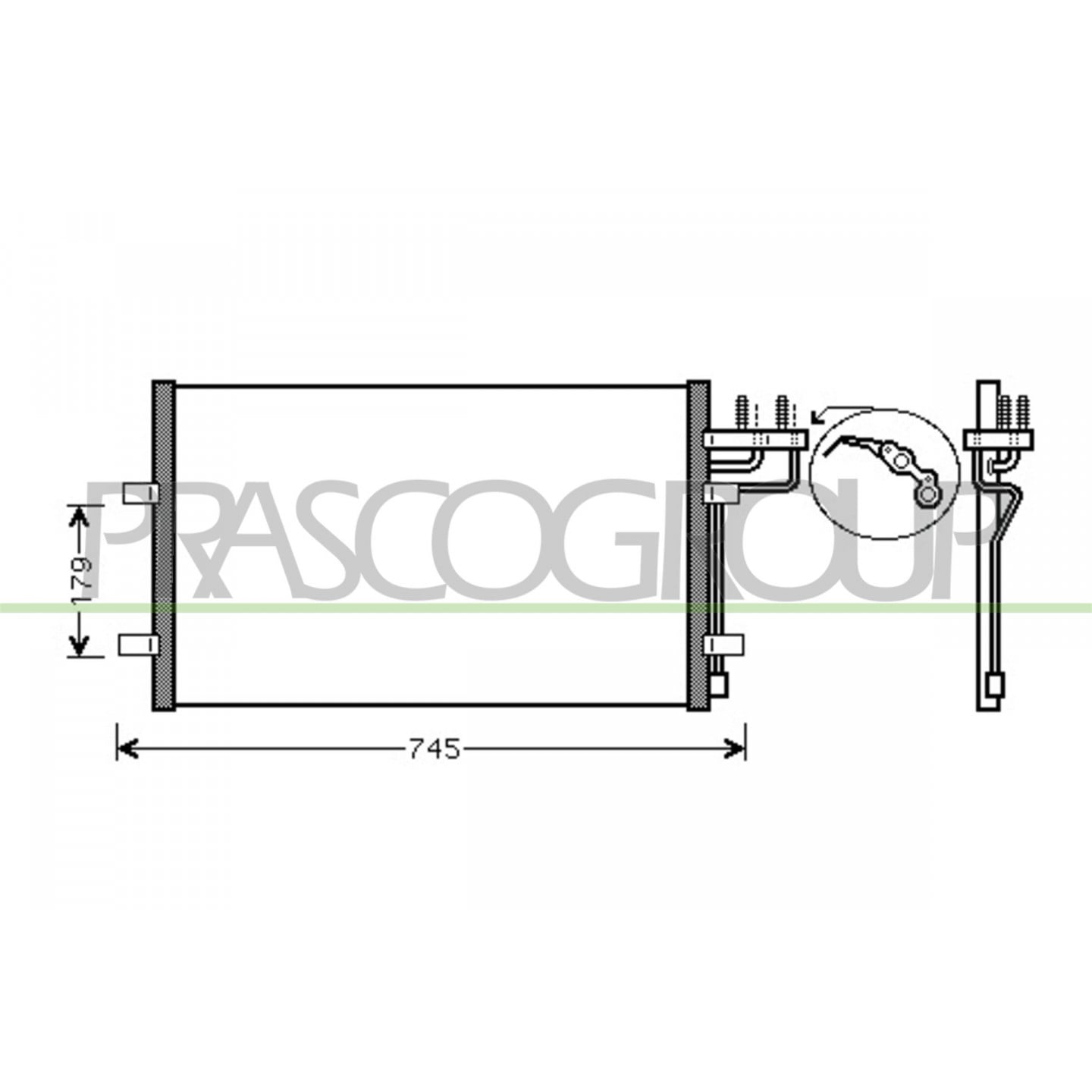Prasco Condensor, Airconditioning Fd422c001