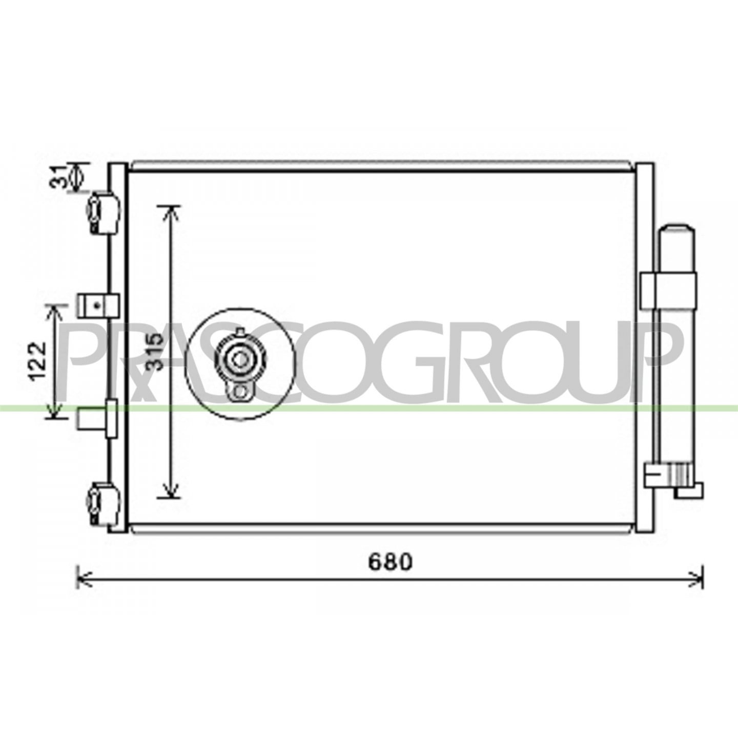 Prasco Condensatore, Climatizzatore Fd428c002