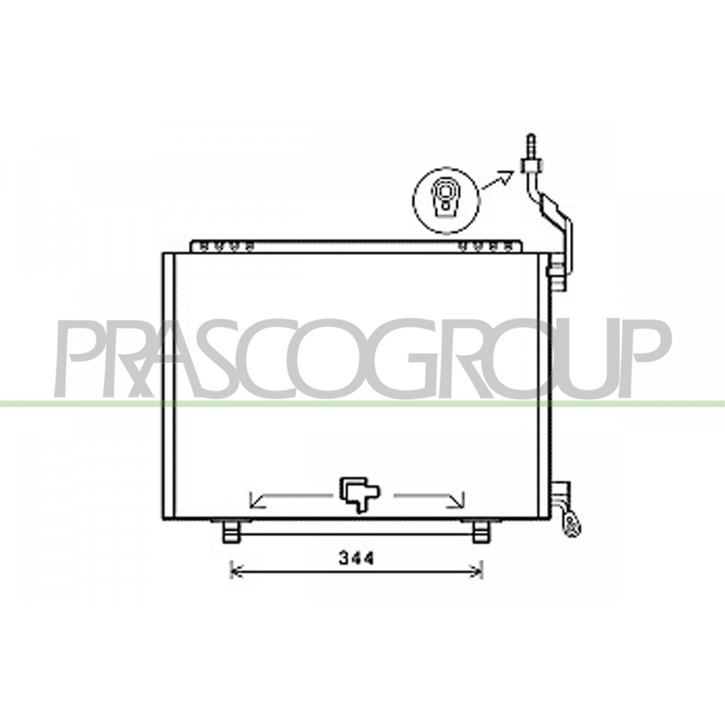 Prasco Condensador, Aire Acondicionado Fd602c008