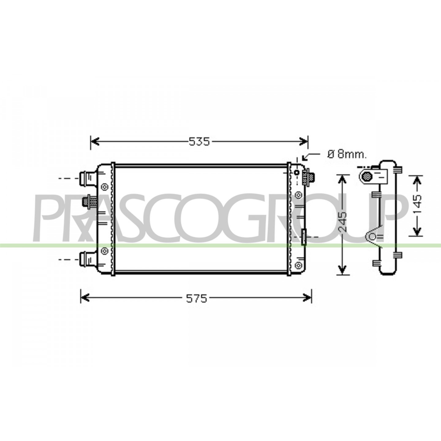 Prasco Radiatore, Raffreddamento Motore Ft020r002