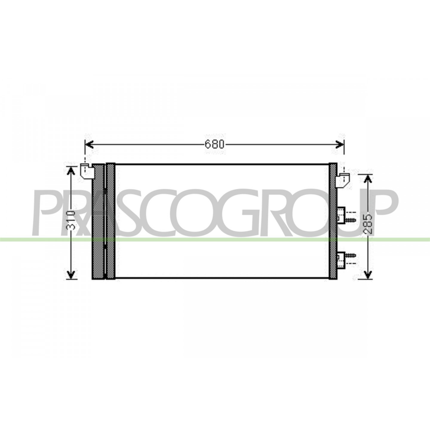 Prasco Condensatore, Climatizzatore Ft122c001