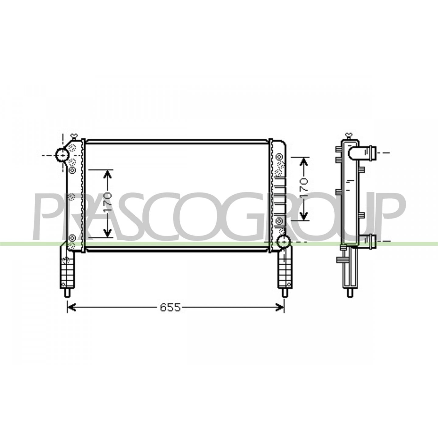 Prasco Radiateur, Refroidissement Du Moteur Ft908r004