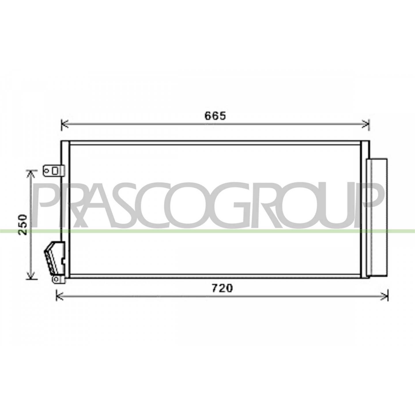 Prasco Condenseur, Climatisation Ft910c001