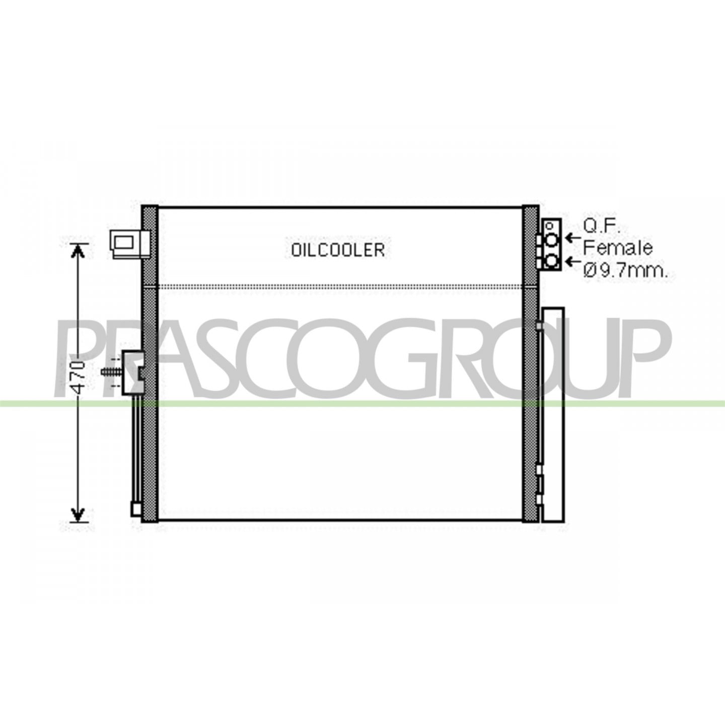 Prasco Condensador, Aire Acondicionado Je022c001