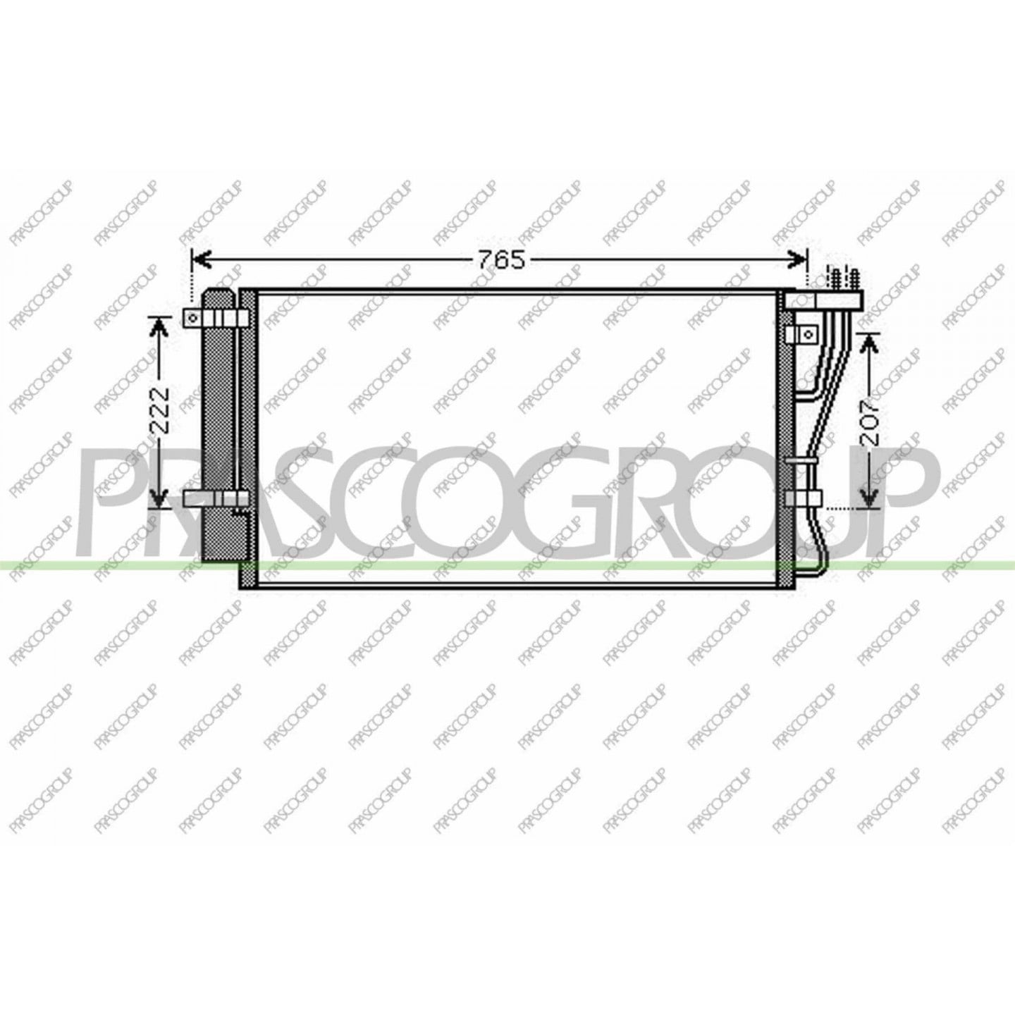 Prasco Condensador, Aire Acondicionado Ki732c002