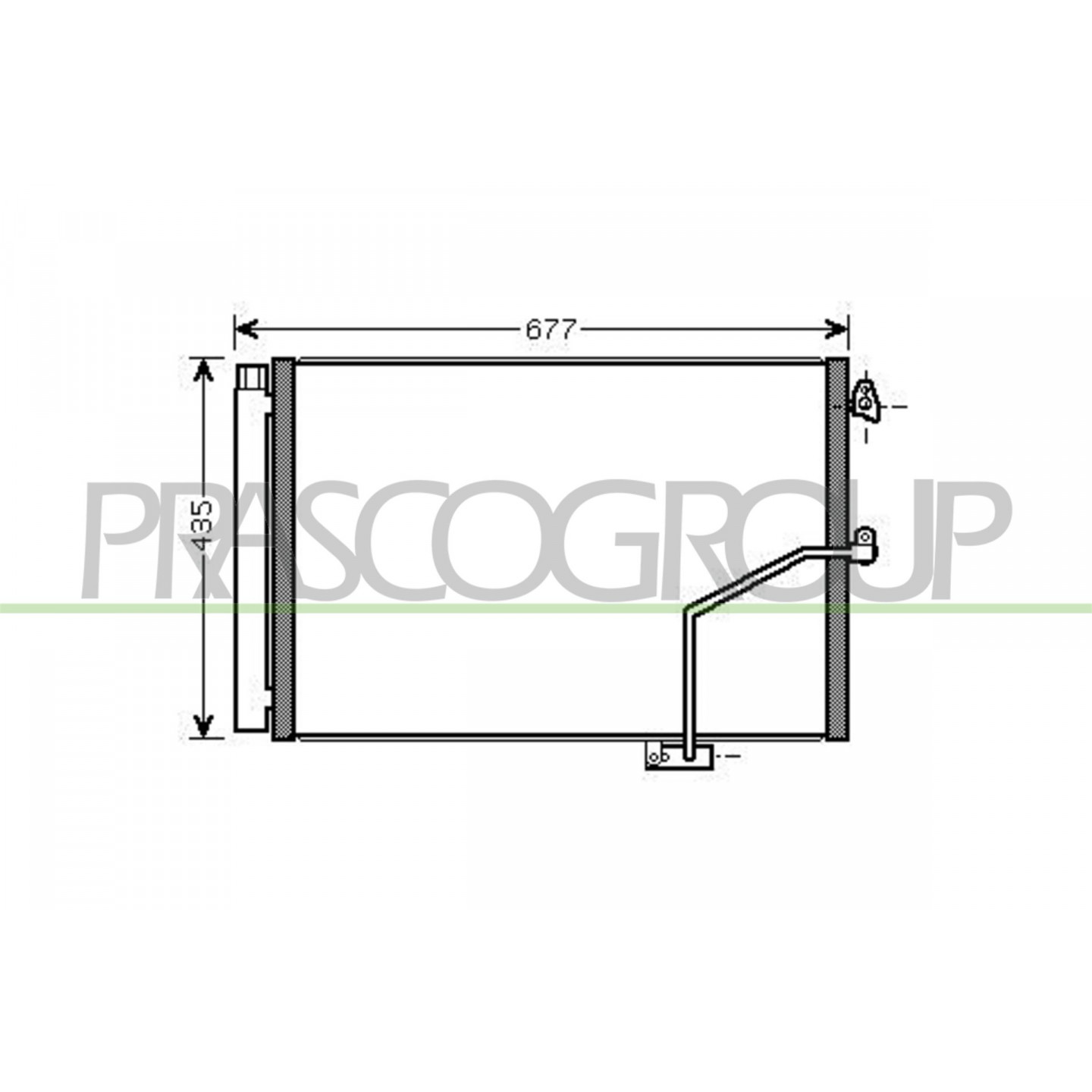 Prasco Condensor, Airconditioning Me029c001