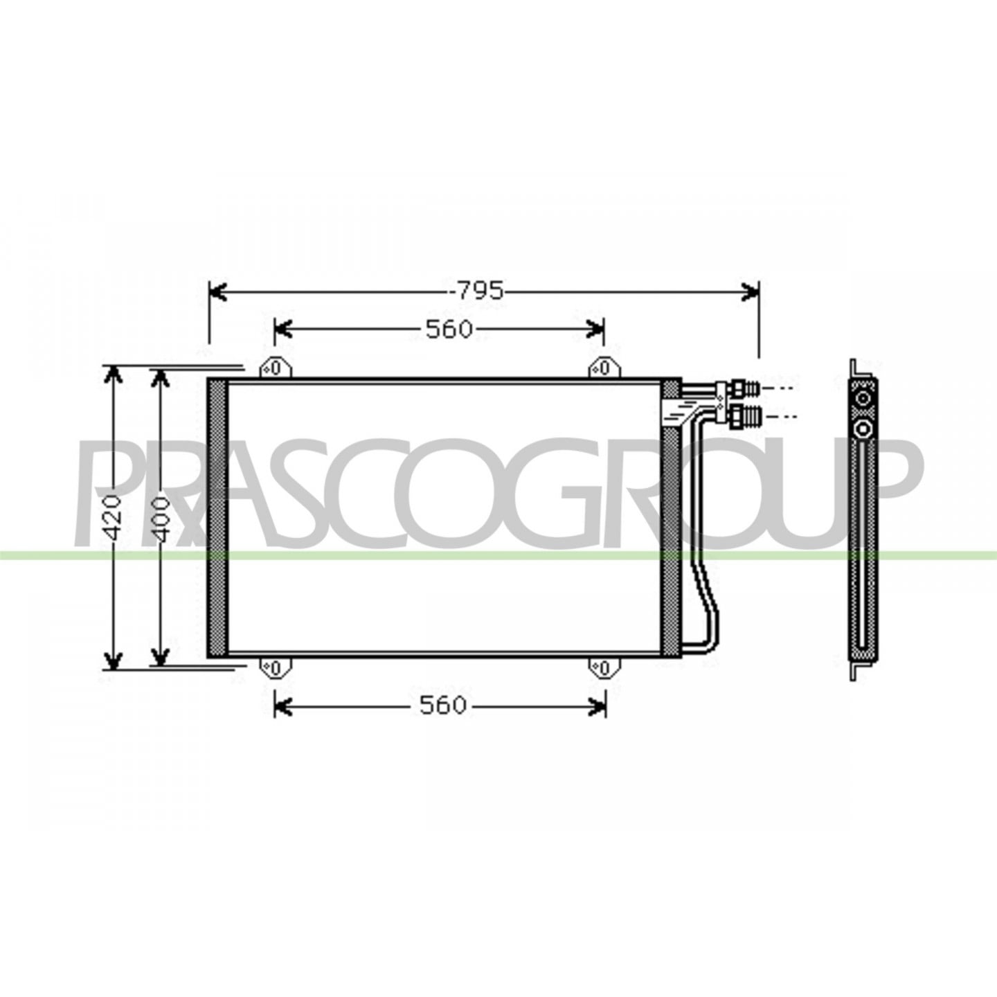 Prasco Condensatore, Climatizzatore Me915c001