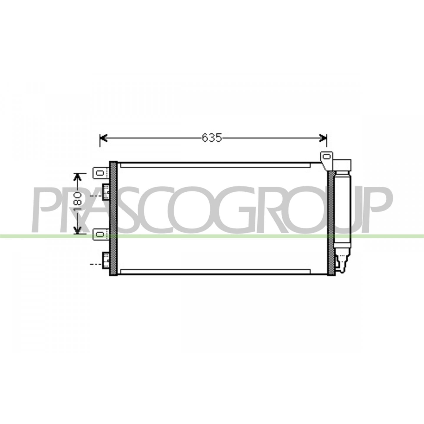 Prasco Condensador, Aire Acondicionado Mn304c001