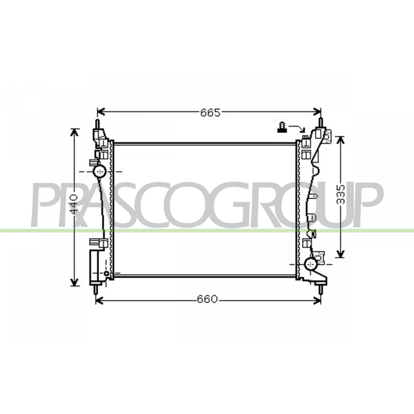 Prasco Radiatore, Raffreddamento Motore Op035r005