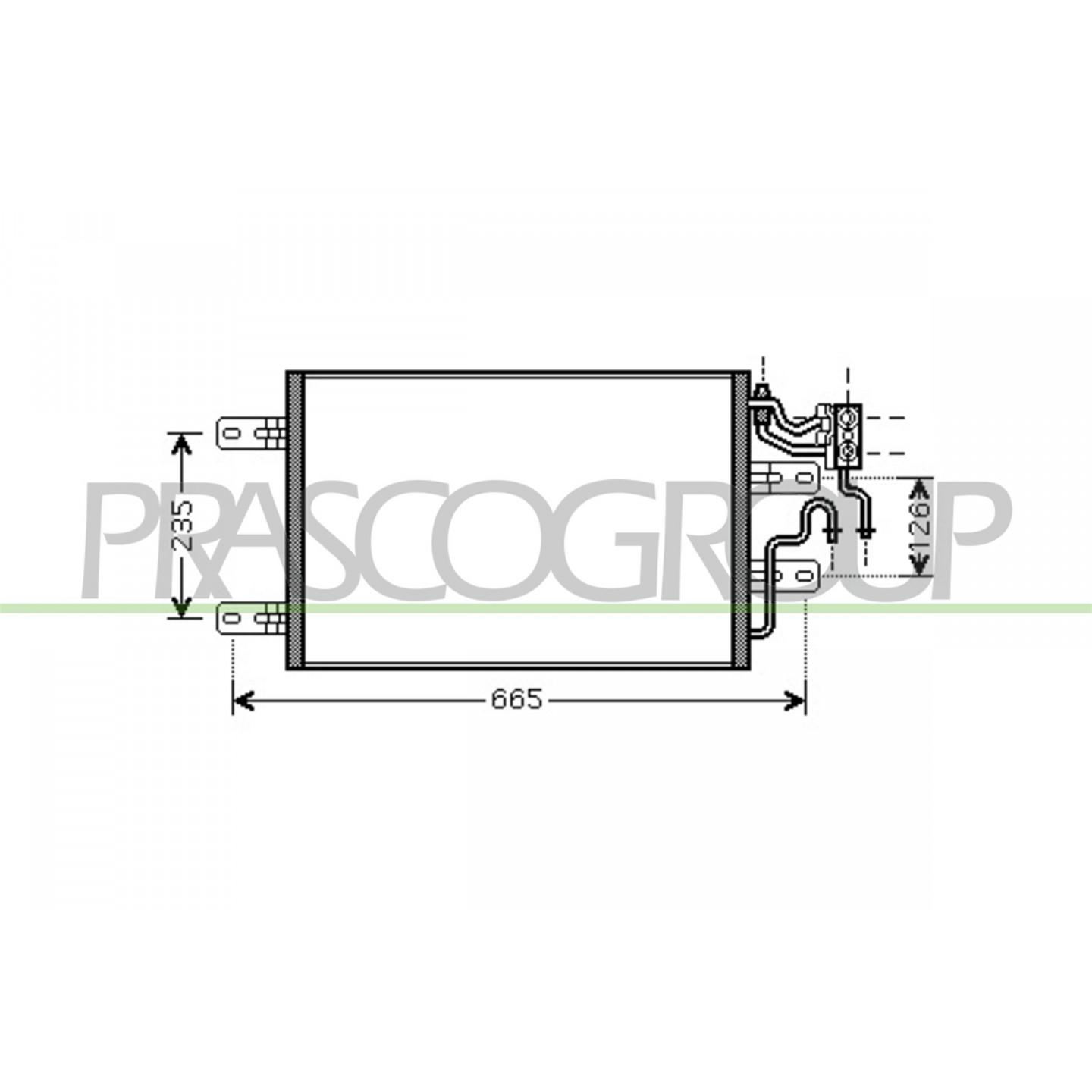 Prasco Condensatore, Climatizzatore Op350c001
